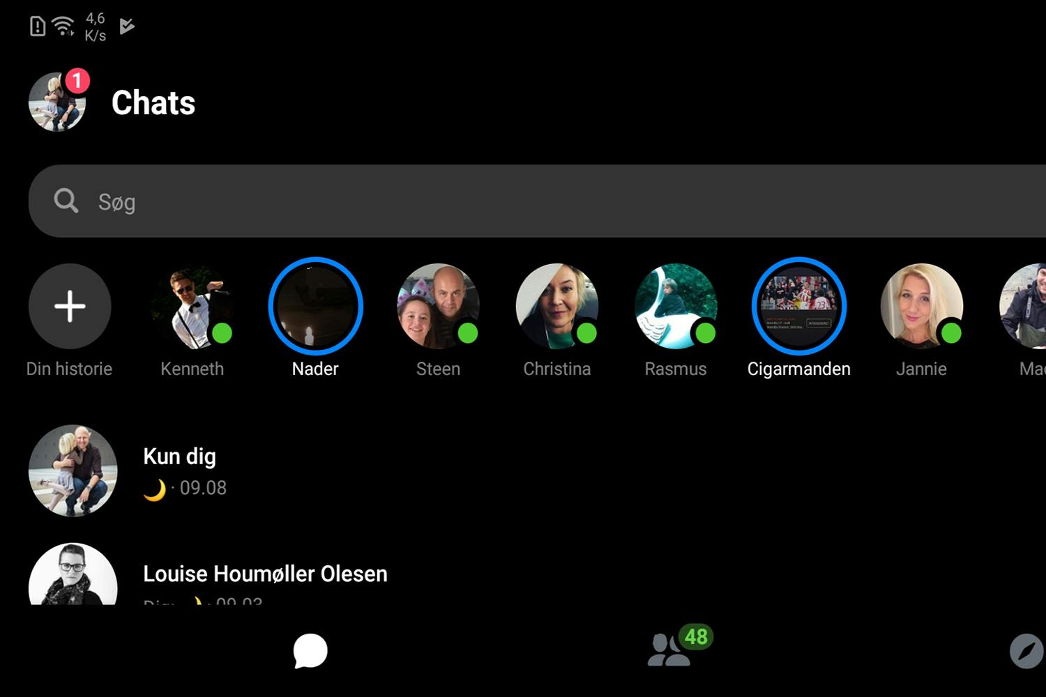 Dark mode Dark mode messenger